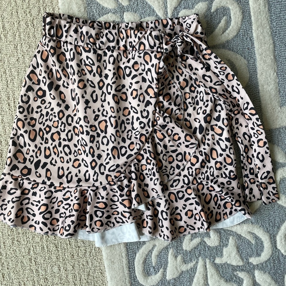 Animal print skirt